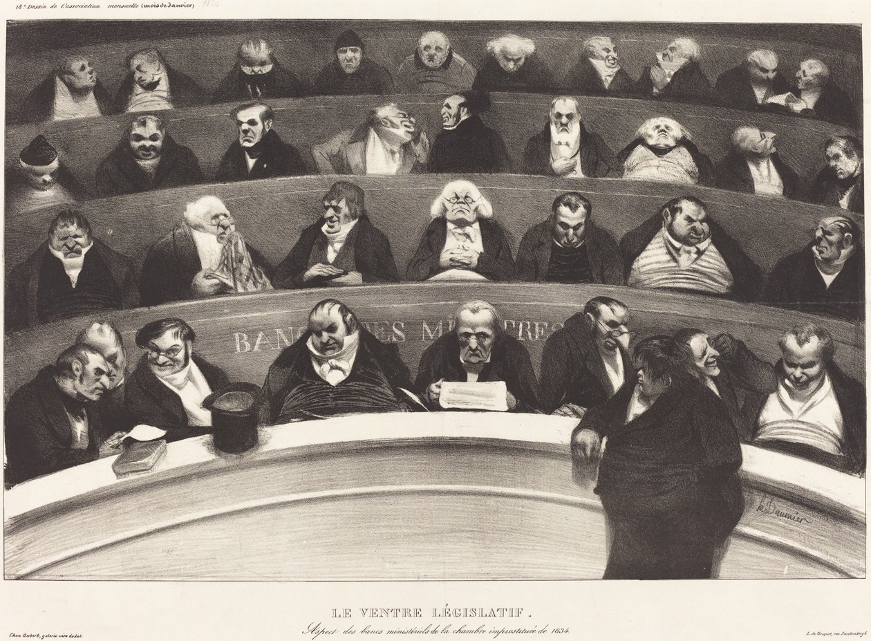 Den lovgivende magen av Honoré Daumier