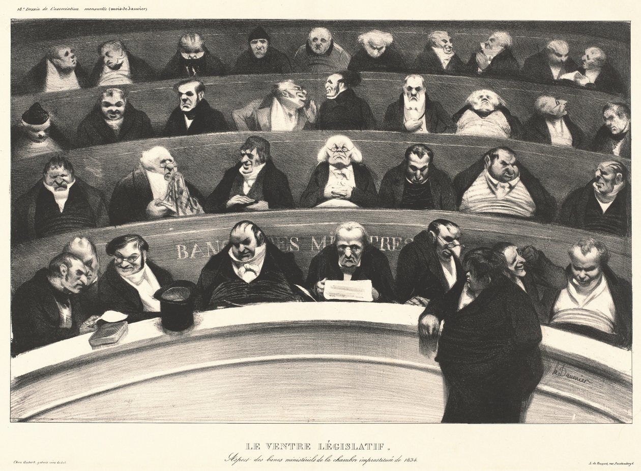 Den lovgivende magen av Honoré Daumier