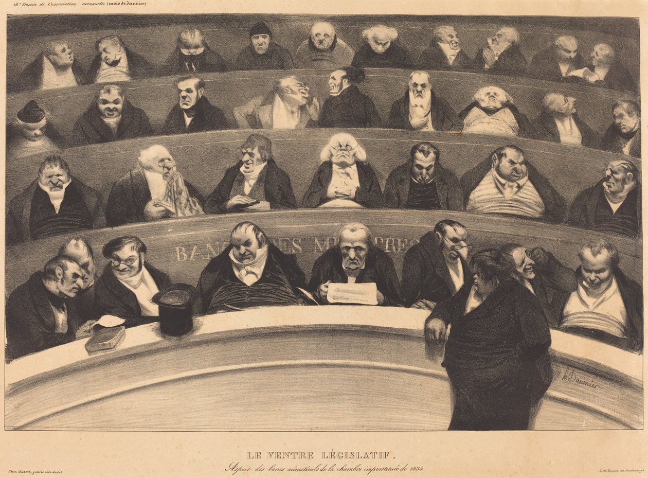 Den lovgivende magen av Honoré Daumier