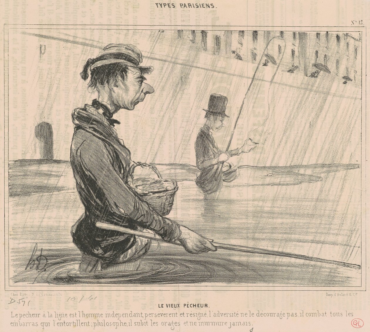 Den gamle synderen av Honoré Daumier