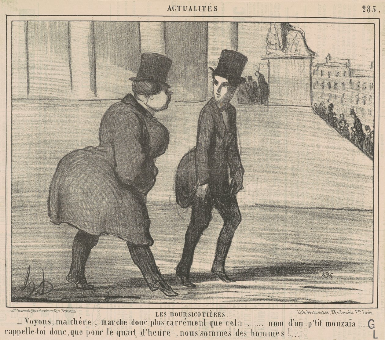Aksjemeglerne... La oss se, min kjære... av Honoré Daumier