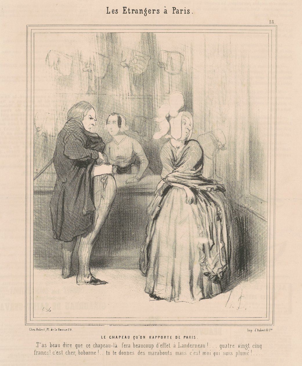 Hatten tar vi med tilbake fra Paris av Honoré Daumier