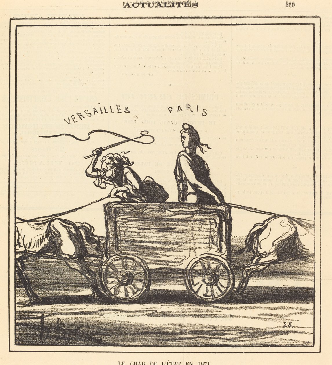 Statens tank i 1871 av Honoré Daumier