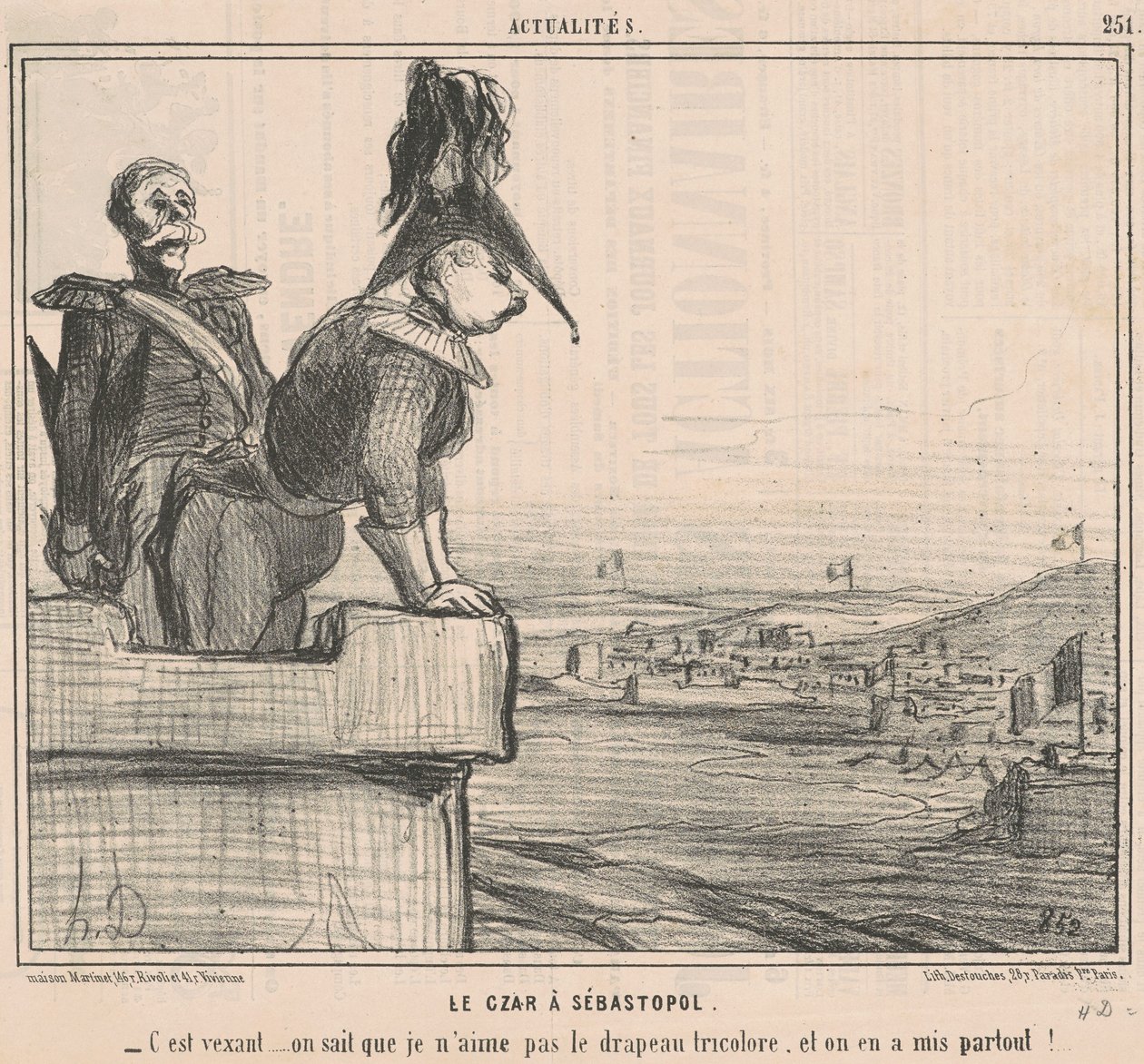 Tsaren i Sevastopol av Honoré Daumier