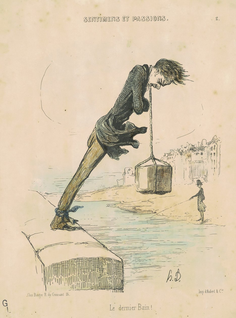 Det siste badet! av Honoré Daumier