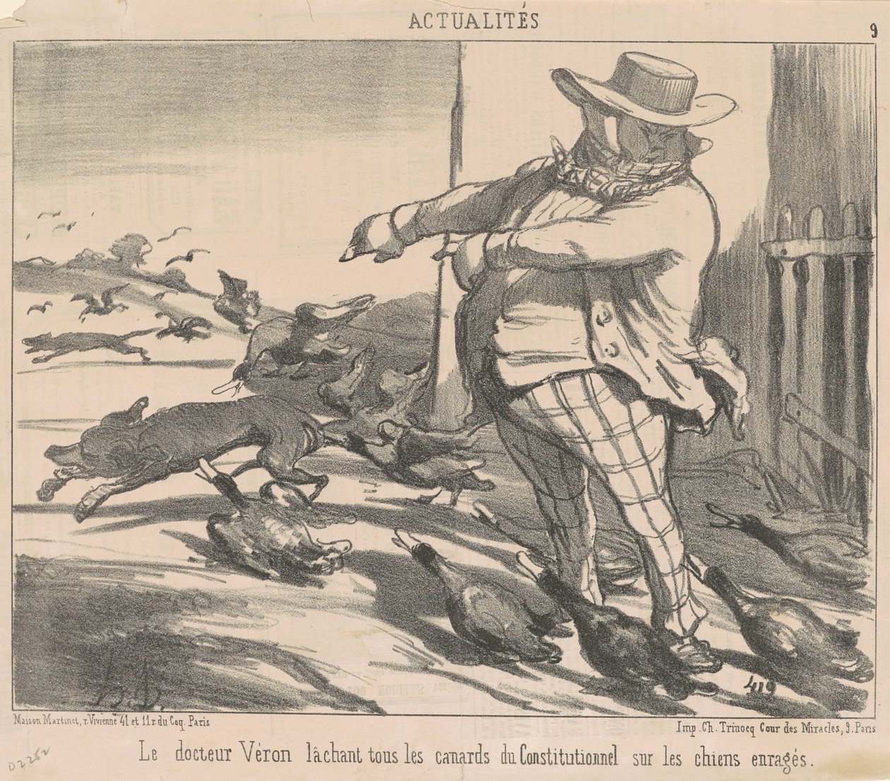 Doktor Véron slipper alle endene... av Honoré Daumier