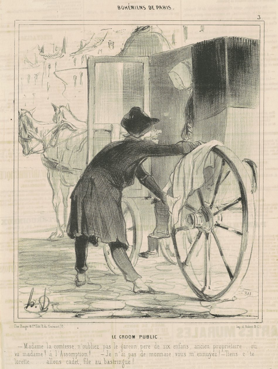 Le brudgom offentlig av Honoré Daumier