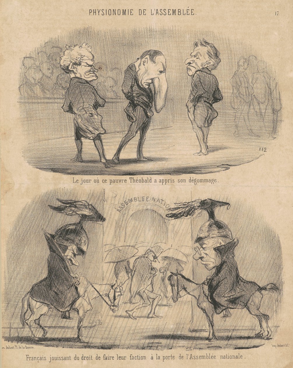 Dagen da... Théobald fikk vite om degummingen hans av Honoré Daumier