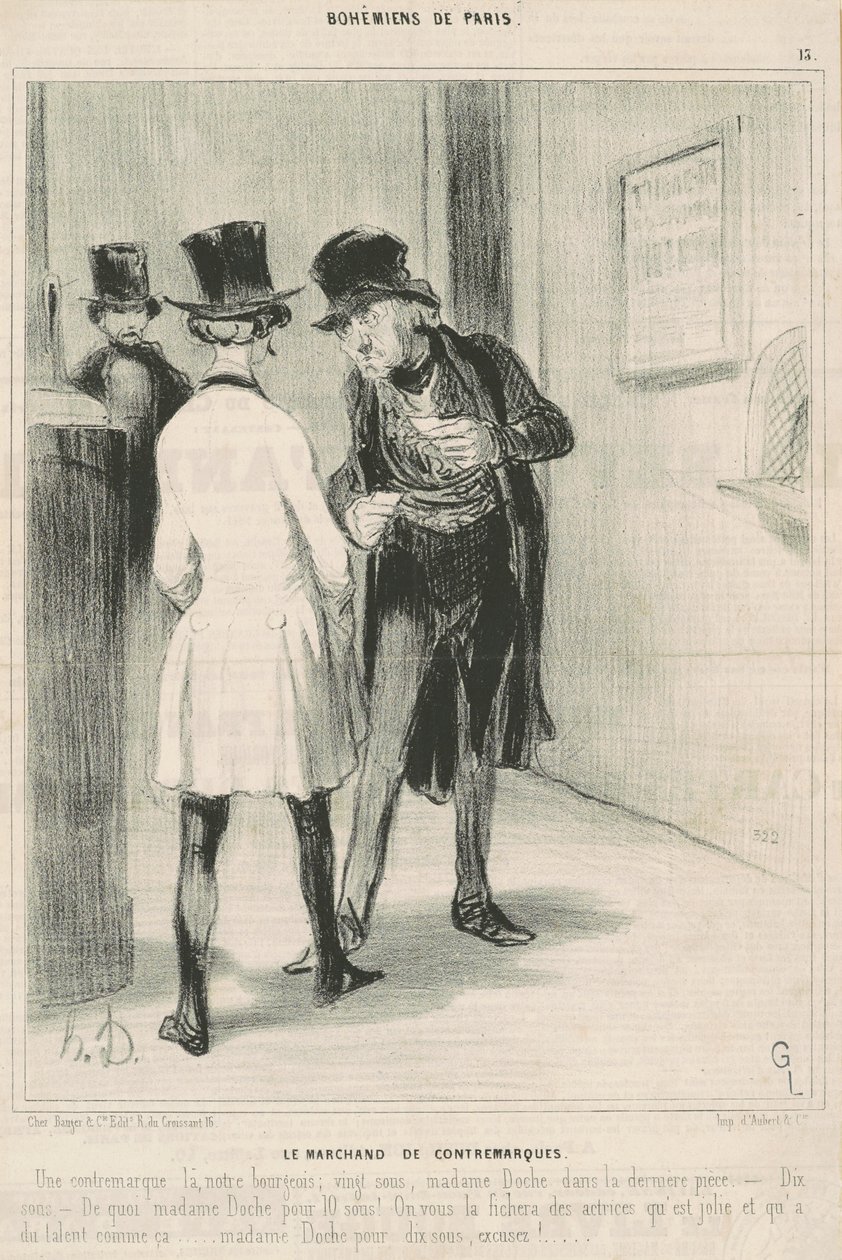 Motmerkehandleren av Honoré Daumier