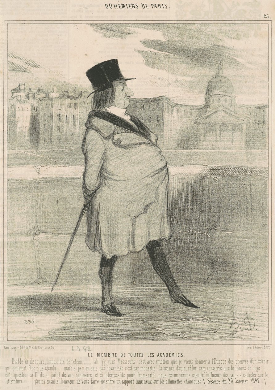 Medlem av alle akademier av Honoré Daumier