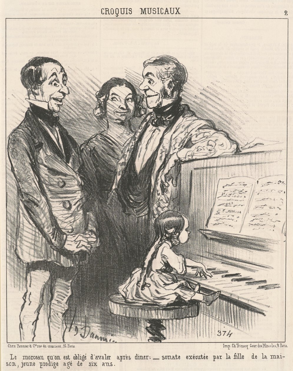 Stykket vi må svelge... av Honoré Daumier