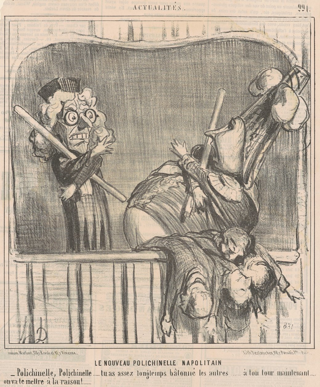 Den nye napolitanske dukken av Honoré Daumier