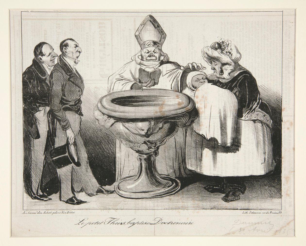 Lille Thiers, døpt? Doctrinaire (Young Thiers av Honoré Daumier