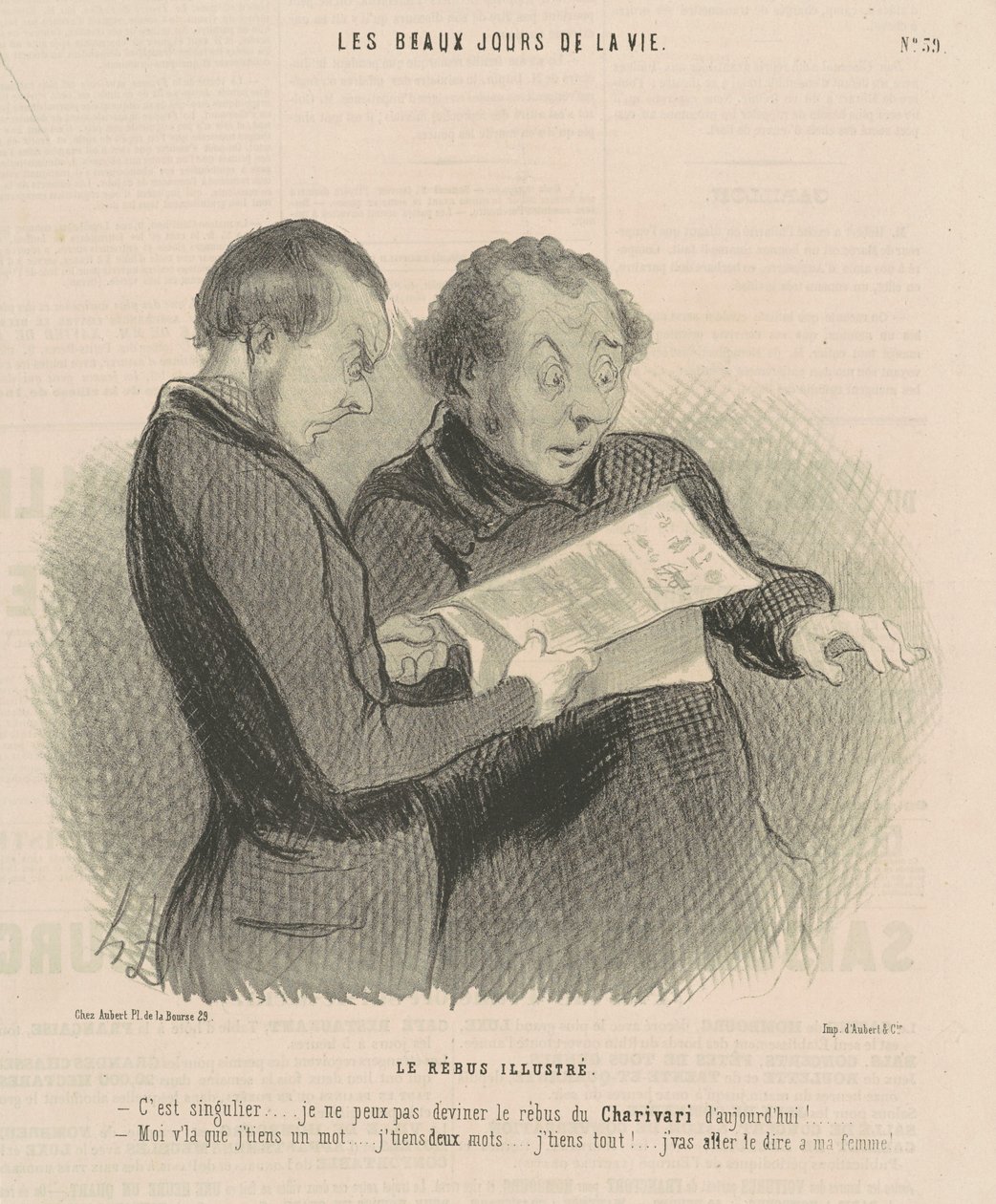 Den illustrerte rebusen av Honoré Daumier