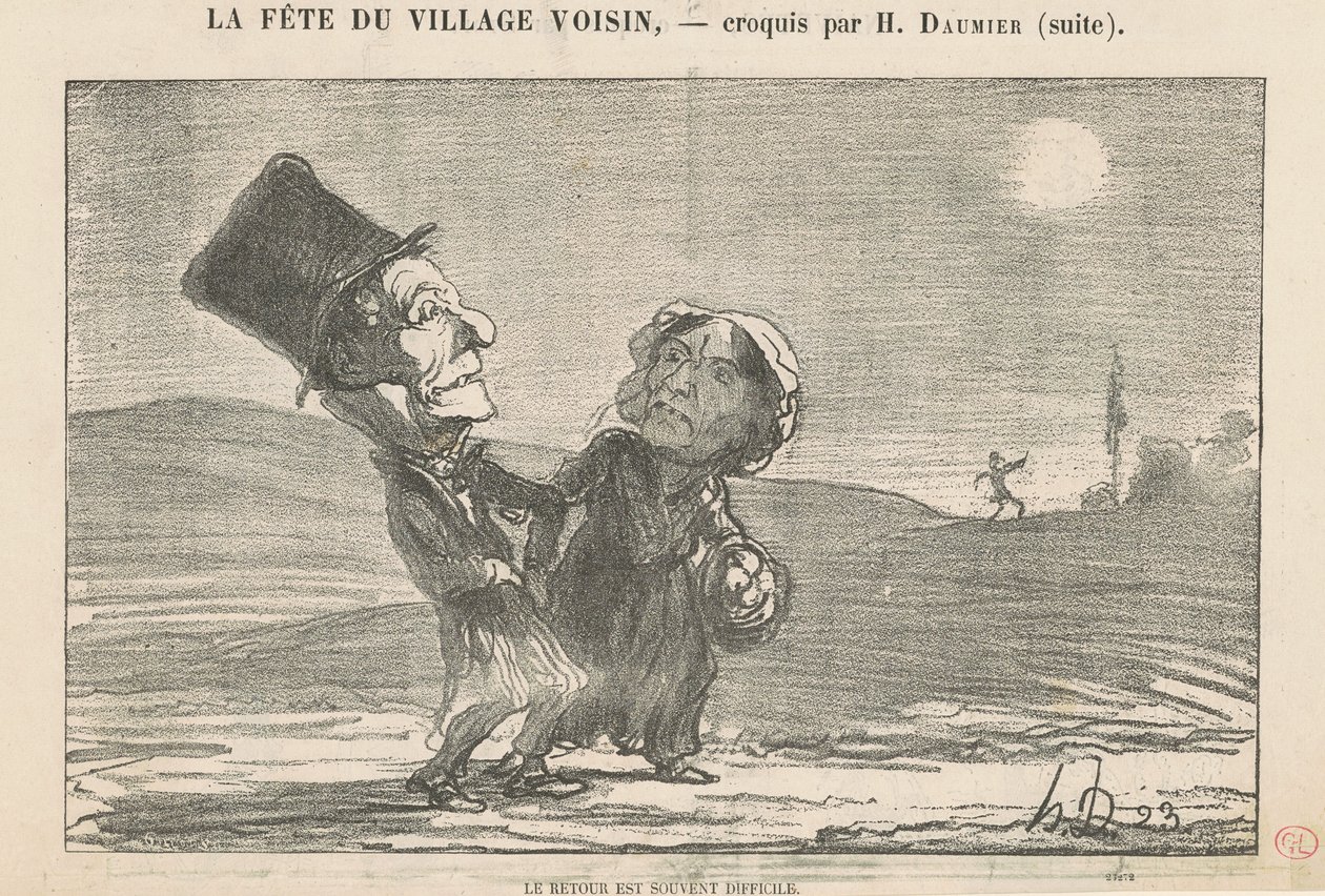 Returen er ofte vanskelig av Honoré Daumier