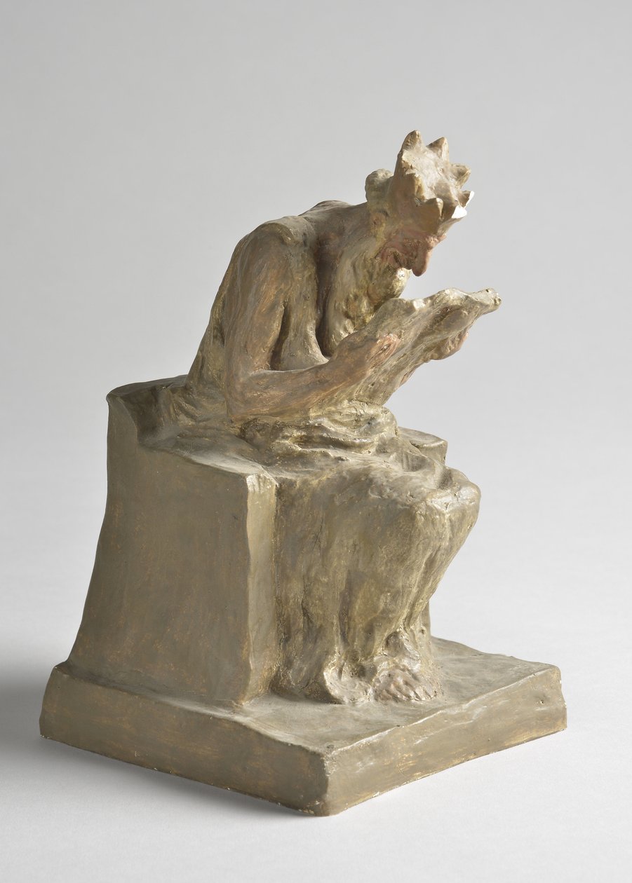 King Minos-skulptur av Honore Daumier (1808-1879) Søn 10,5x11,5x18,5 cm MUSEE OF BEAUTS ARTS - PALAIS LONGCHAMP Marseille av Honoré Daumier