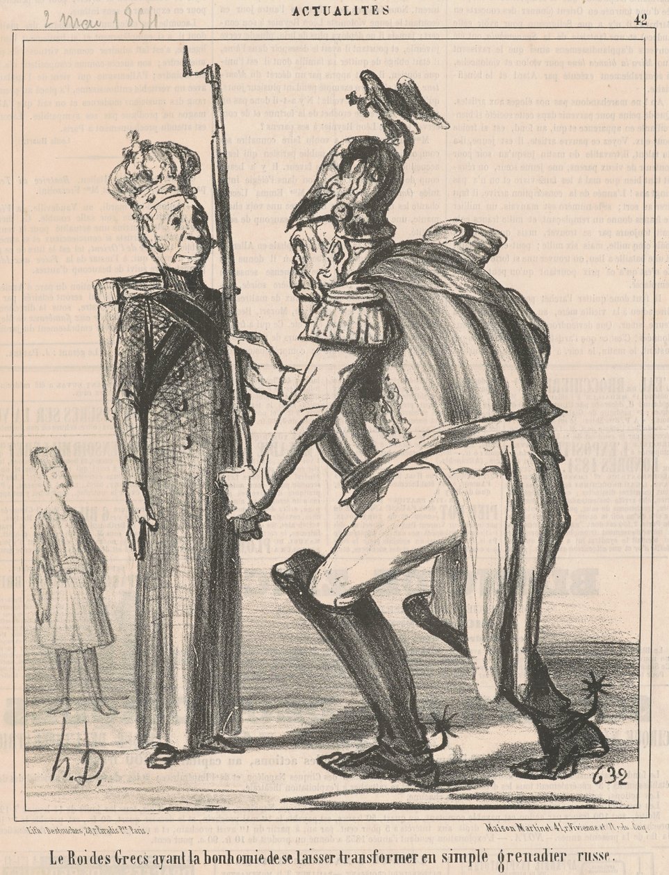 Grekernes konge... av Honoré Daumier