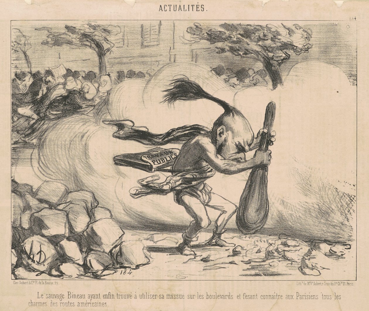 Den ville bineau har ... av Honoré Daumier