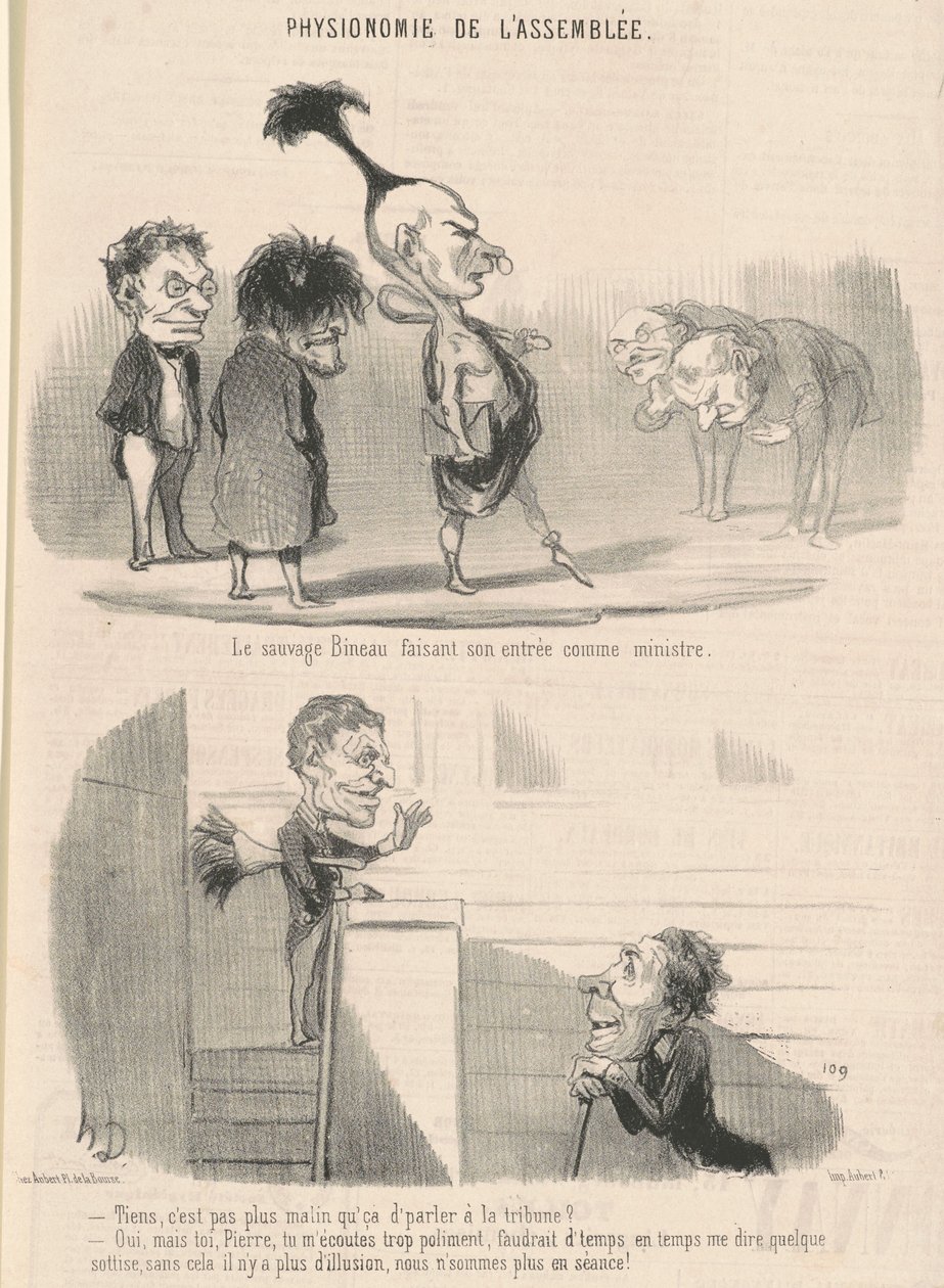 Den villmannlige bineauen gjør sitt inntog av Honoré Daumier