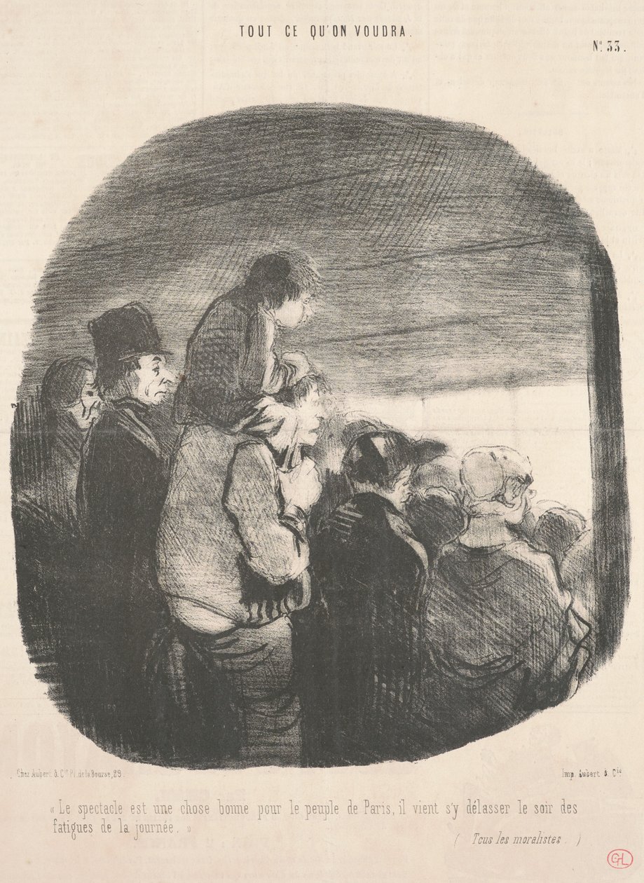 Opptoget er en god ting for folket i Paris... av Honoré Daumier