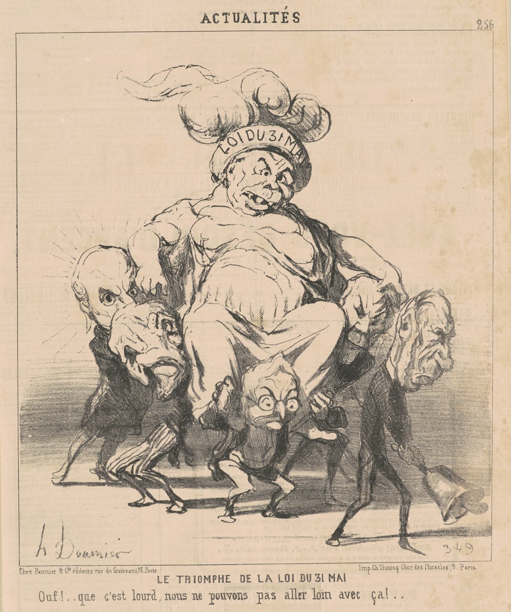 Lovens triumf av 31. mai av Honoré Daumier