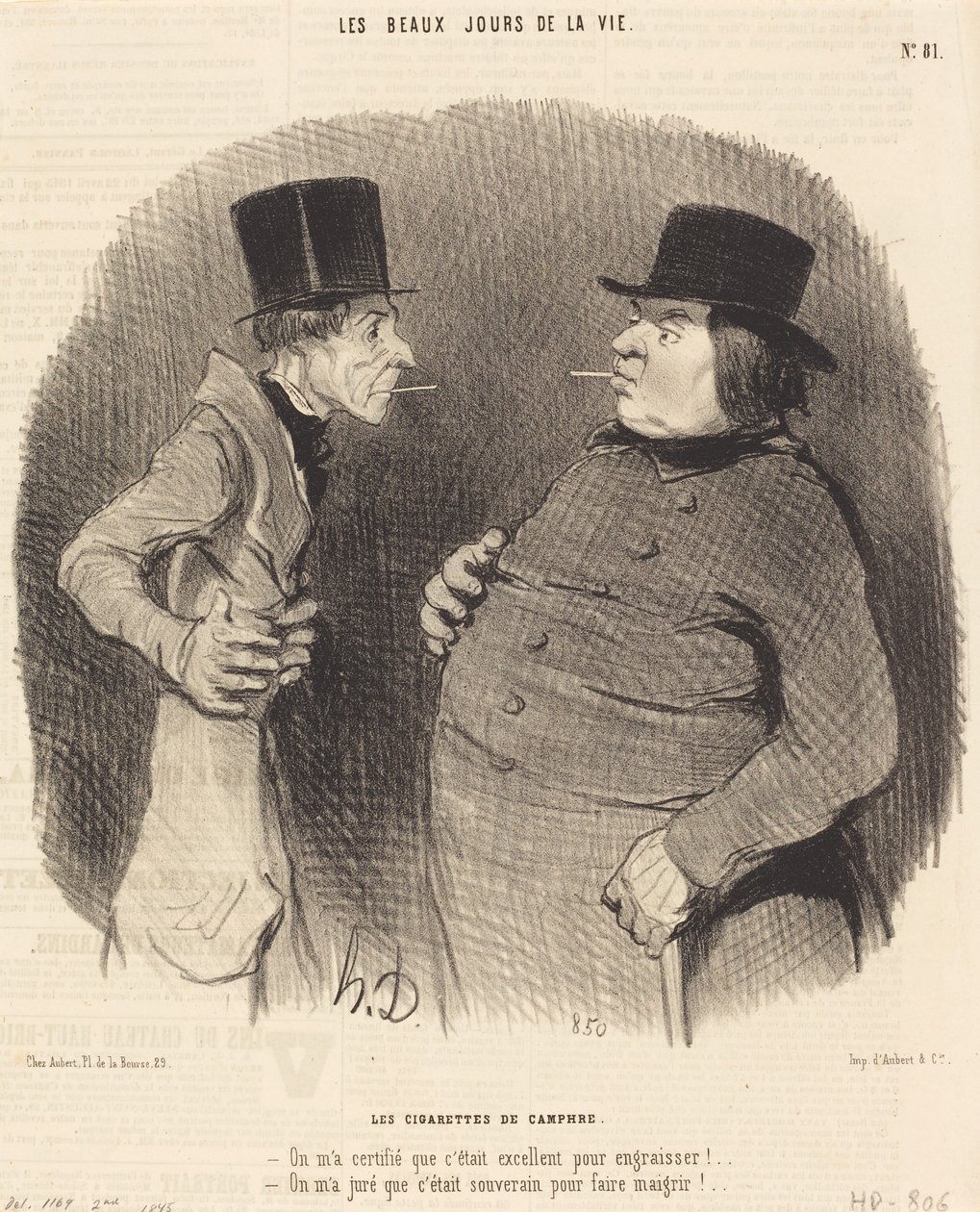 Kamfersigaretter av Honoré Daumier