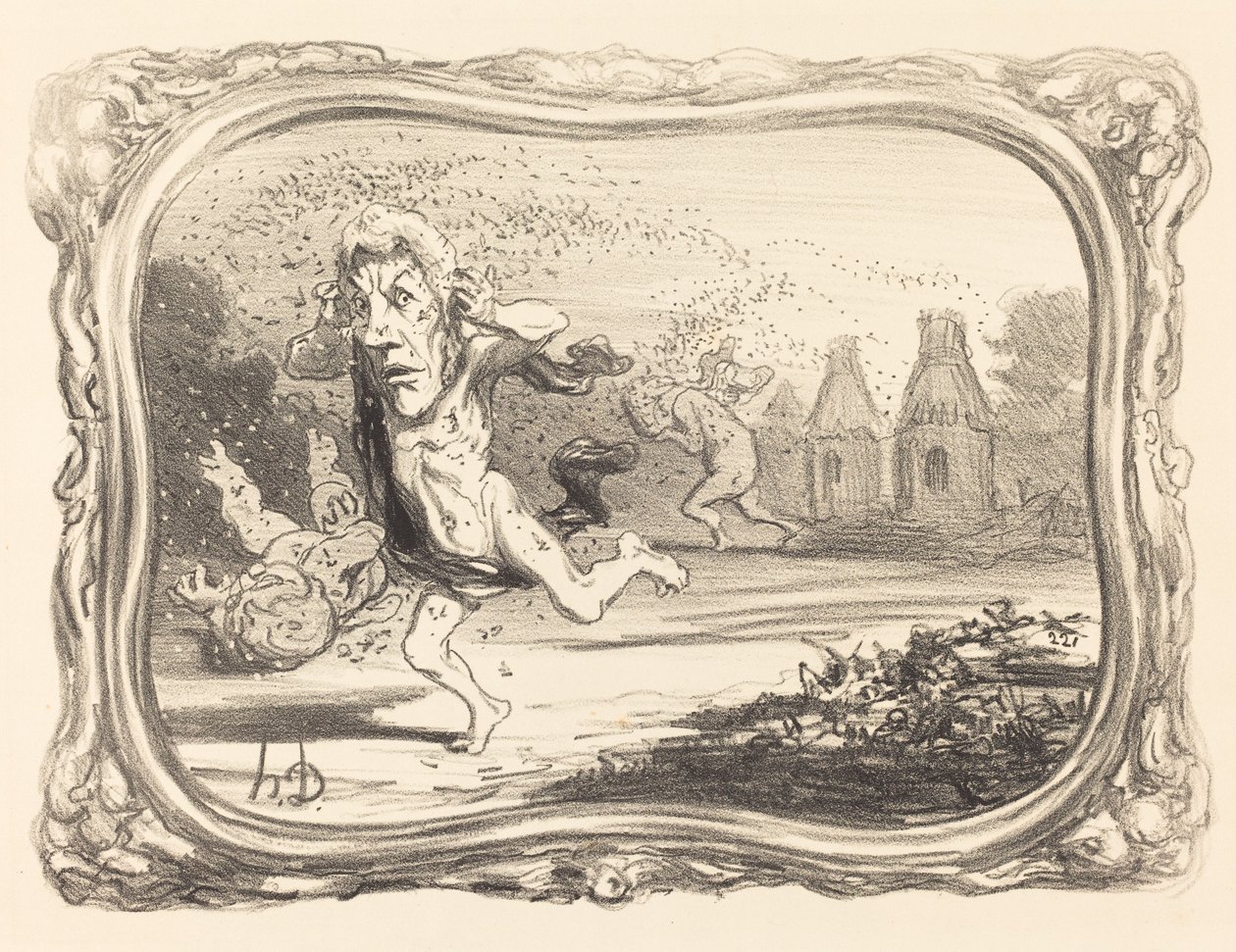 De nysgjerrige straffet av Honoré Daumier