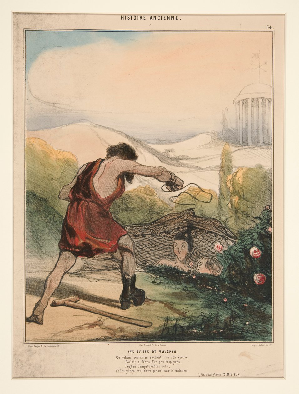Vulkannett. Denne slem låsesmed vet at hans kone av Honoré Daumier