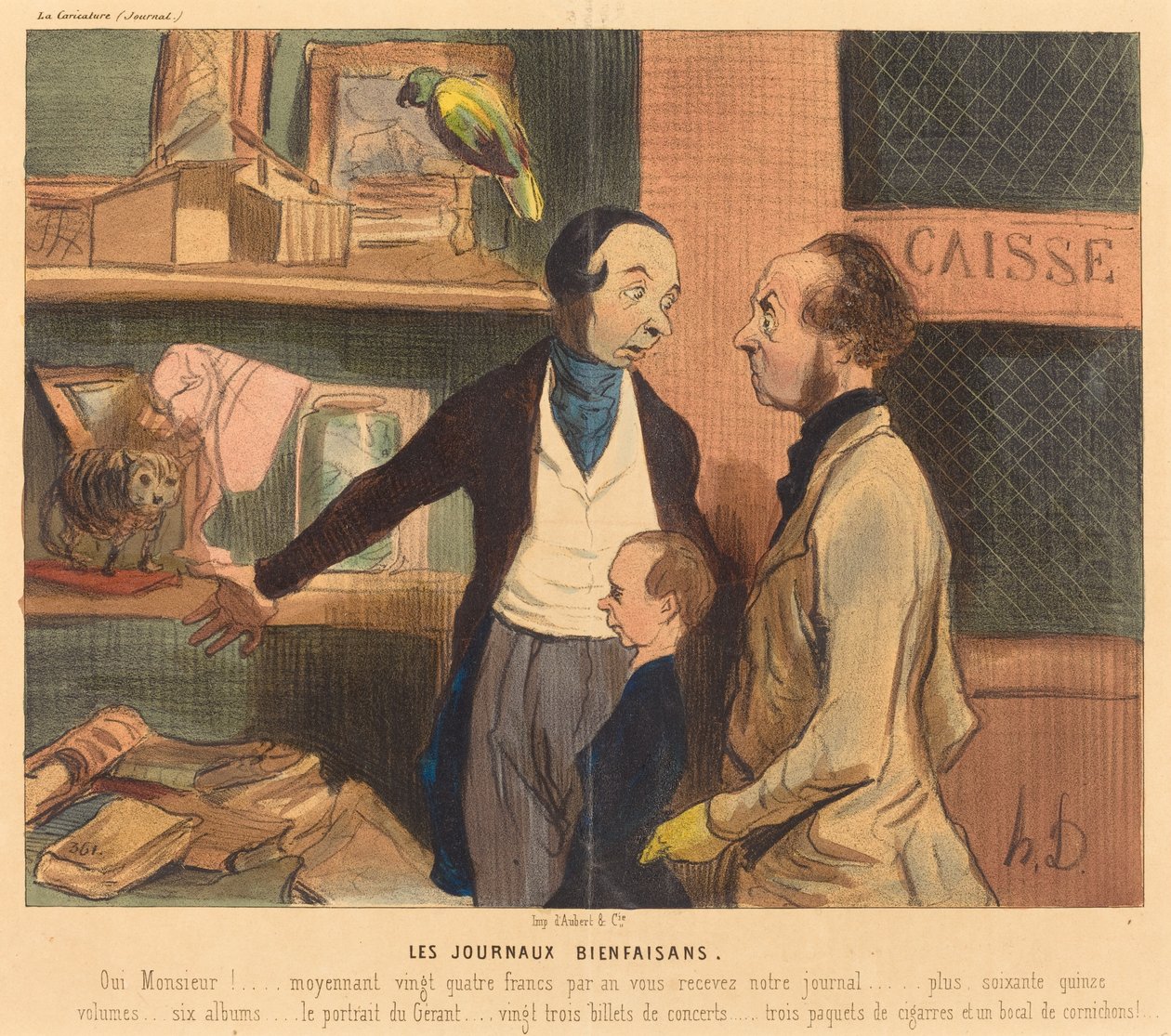 Velvillige tidsskrifter av Honoré Daumier