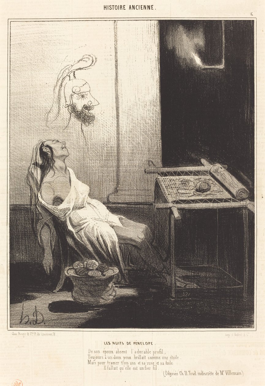 Penelopes netter av Honoré Daumier