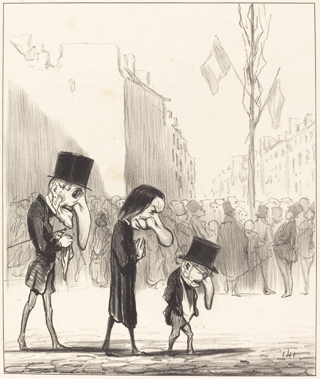 De tre små hellige av Honoré Daumier
