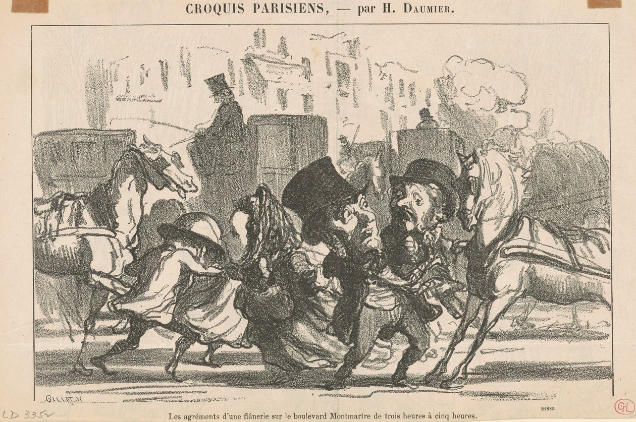 Fasilitetene til en flanerie... av Honoré Daumier