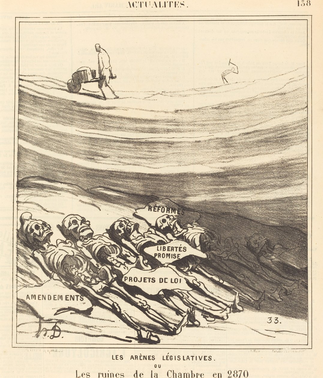 Lovgivende arenaer av Honoré Daumier