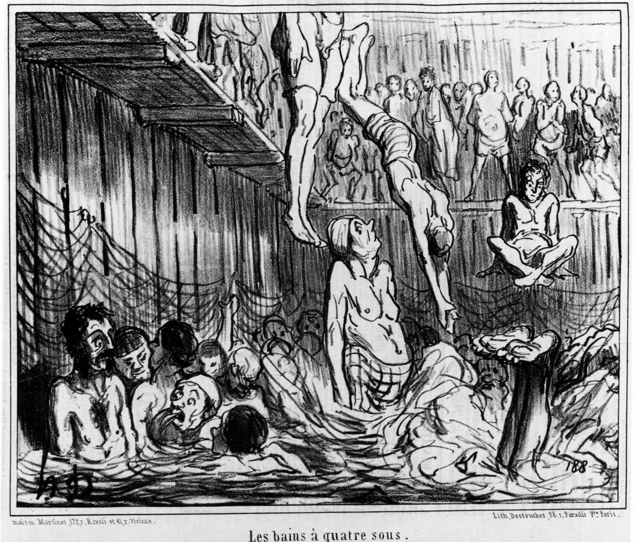 Les bains à foursous: illustrasjon hentet fra "" Sketch d