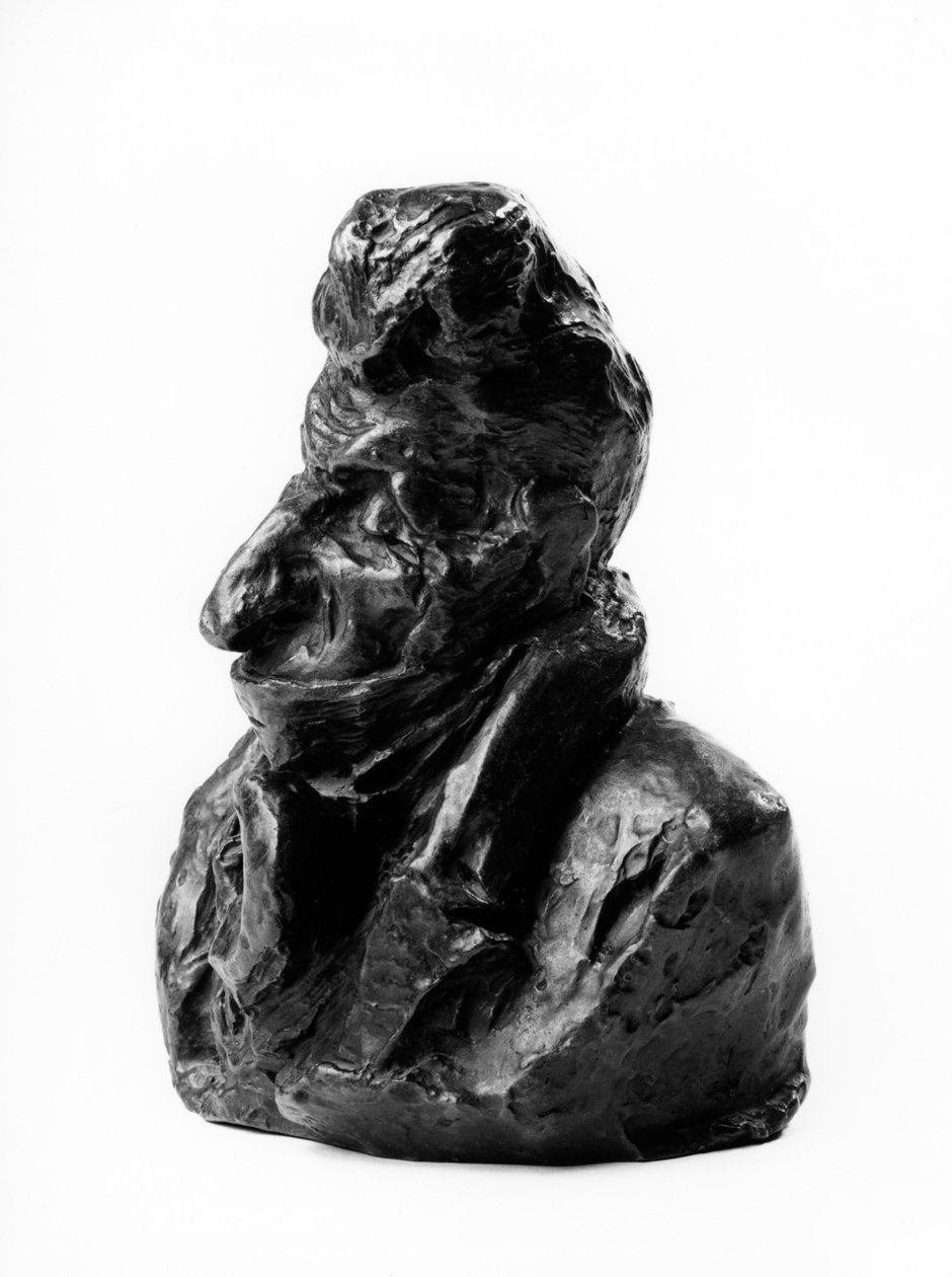 Byster anklaget for "Kjendiser fra det rettferdige midten"-karikatur av Jean Auguste Chevandier de Valdrome (1781-1865), stedfortreder og jevnaldrende i Frankrike. De dumme.» Skulptur av Honore Daumier (1808-1879) 1800-tallet. Inv L 48,9 Dim i cm H 18 x B  av Honoré Daumier
