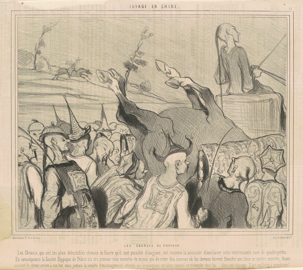 hesteveddeløp av Honoré Daumier