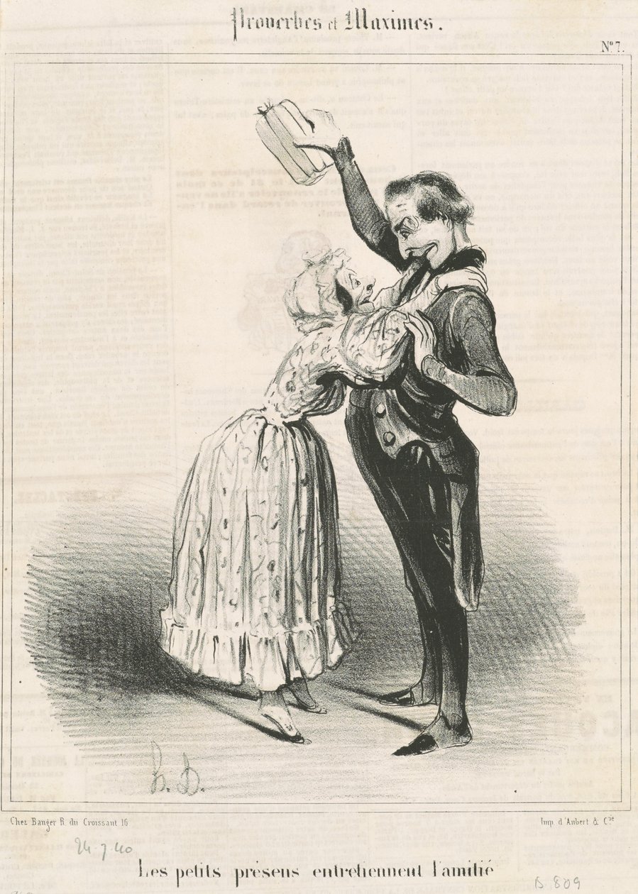 De små gavene... av Honoré Daumier