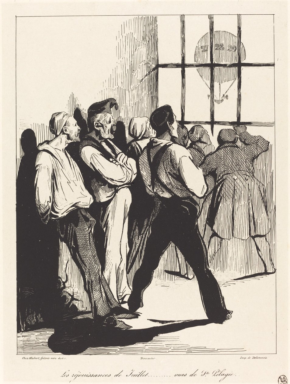 juli-feiring ... utsikt fra Ste. Pelagia av Honoré Daumier