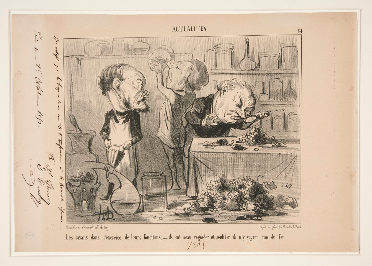 De lærde i av Honoré Daumier