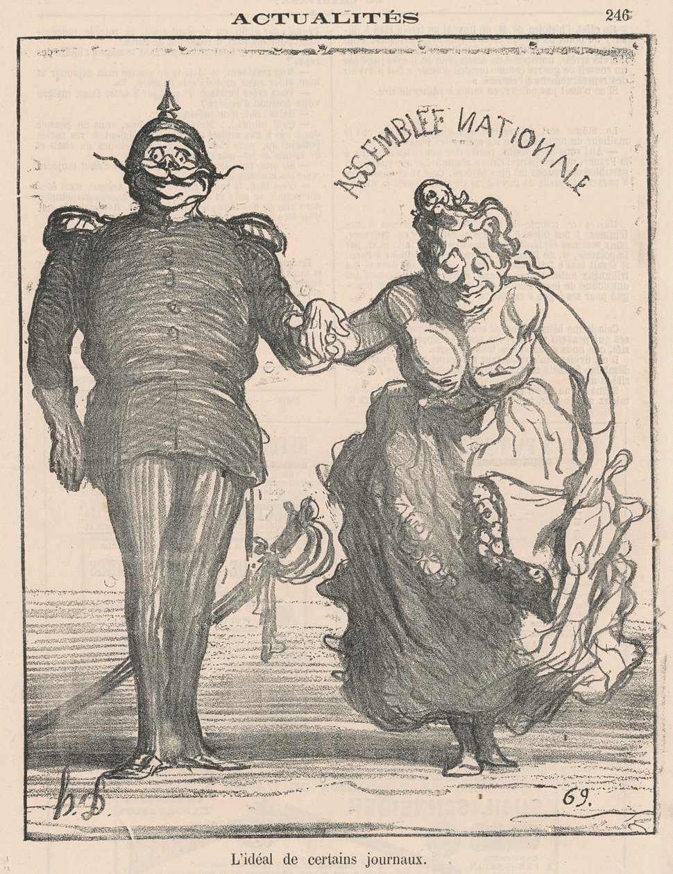 Idealet til visse aviser av Honoré Daumier