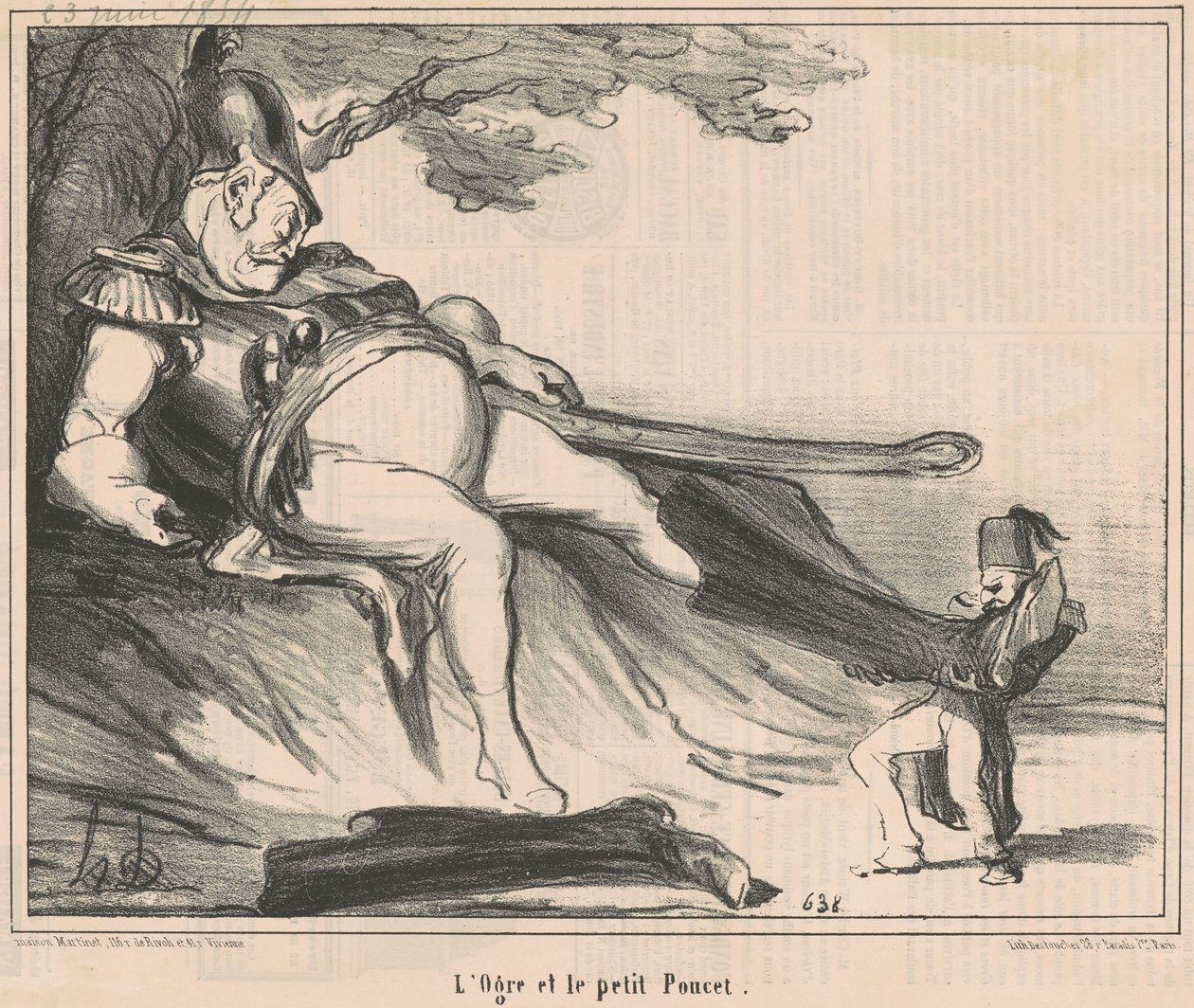 Ogre og den lille tommelen av Honoré Daumier