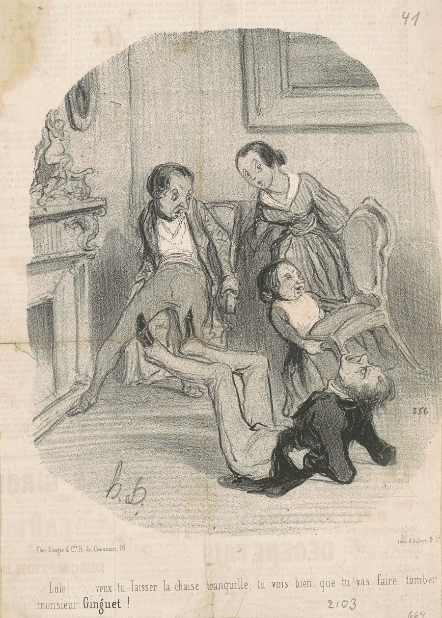 Lolo!...vil du la stolen være i fred... av Honoré Daumier