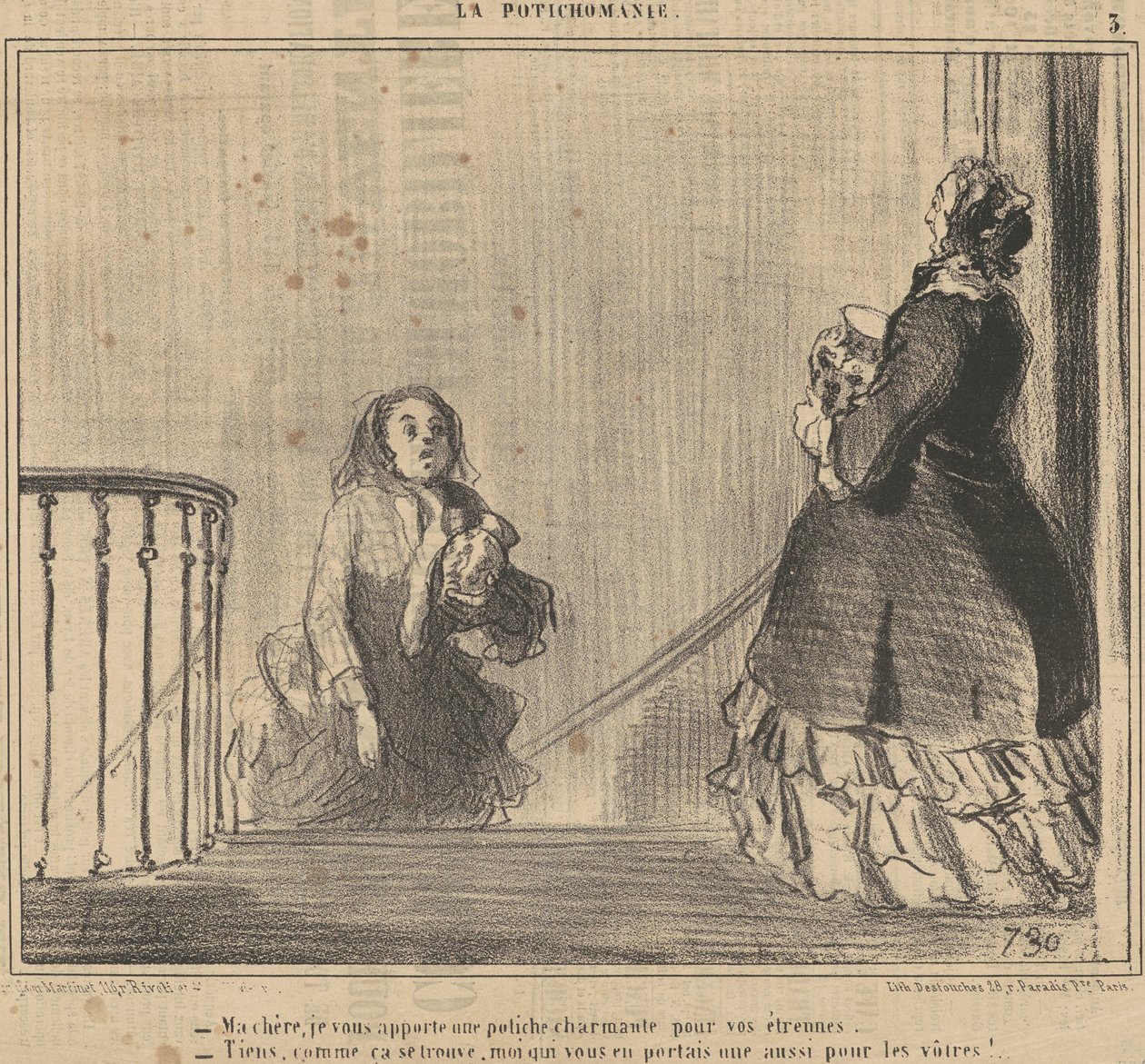 Min kjære, jeg gir deg en potiche... av Honoré Daumier