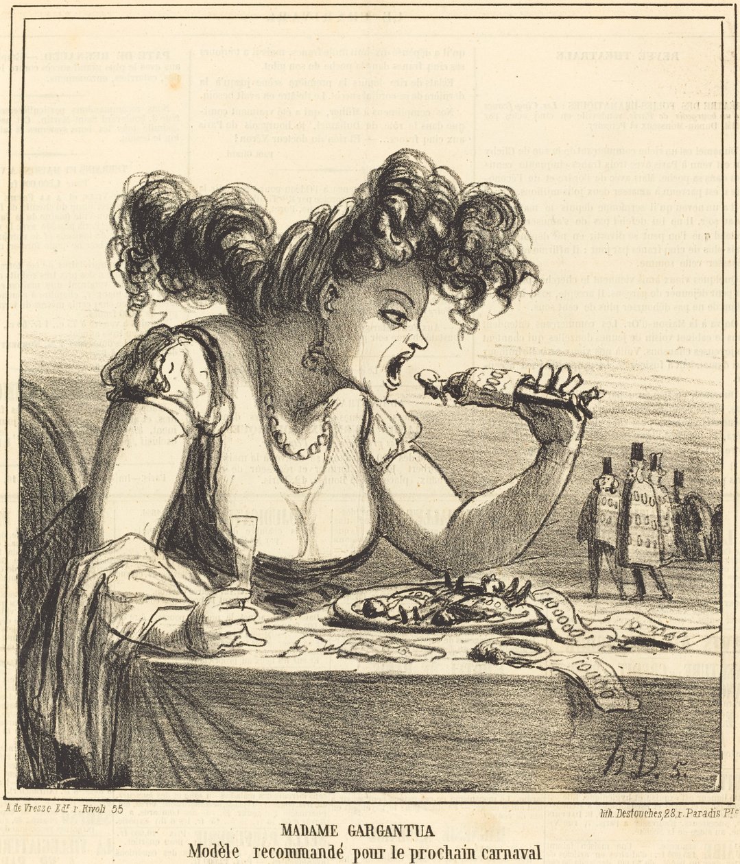 Madam Gargantua av Honoré Daumier