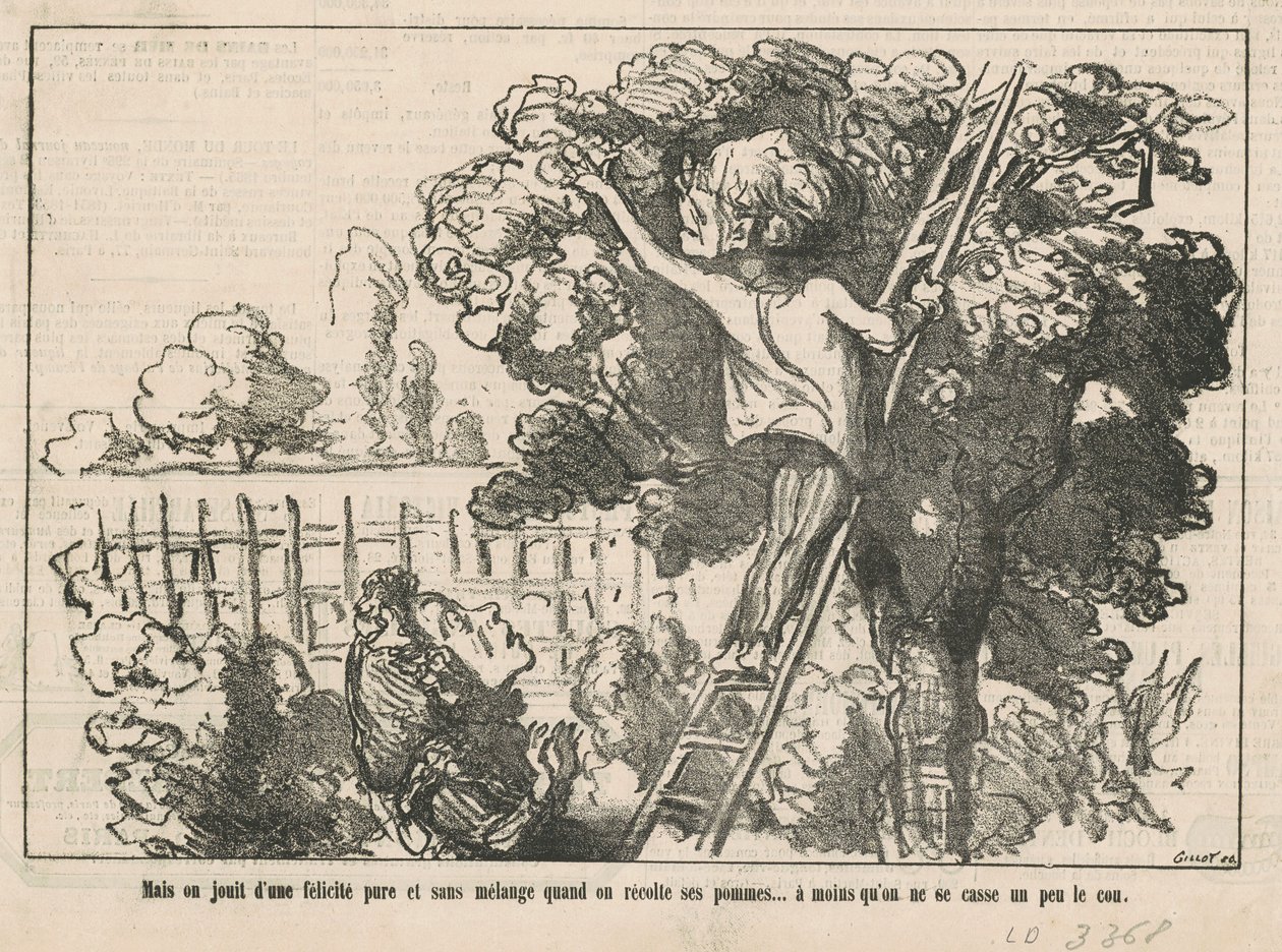 Men vi nyter ren lykke av Honoré Daumier