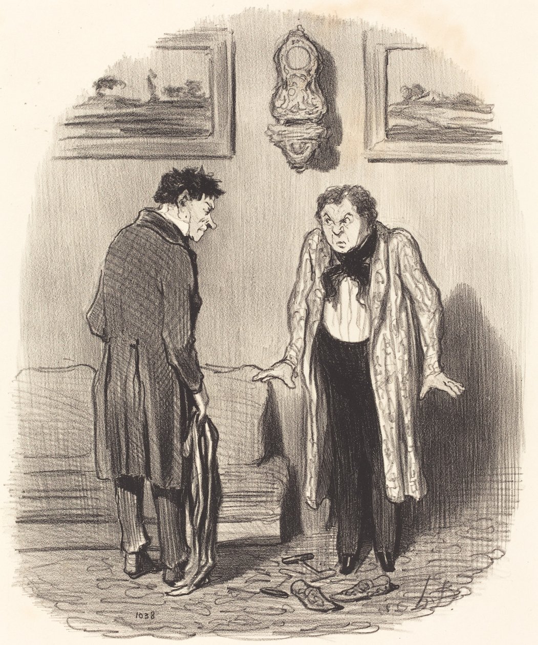 Men når jeg forteller deg at jeg ikke kan bevege føttene... av Honoré Daumier