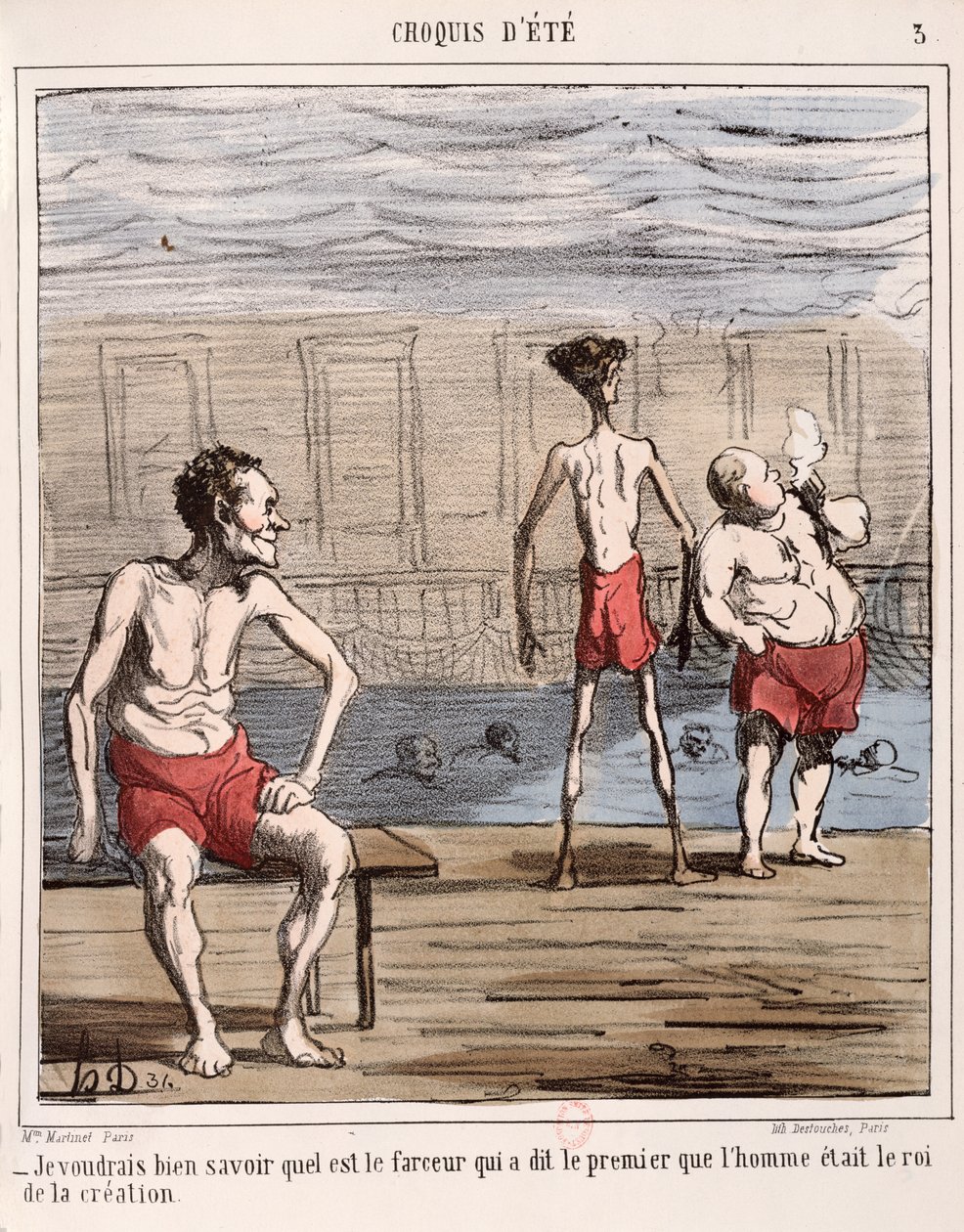 "Mennesket, skaperverkets konge" av Honoré Daumier