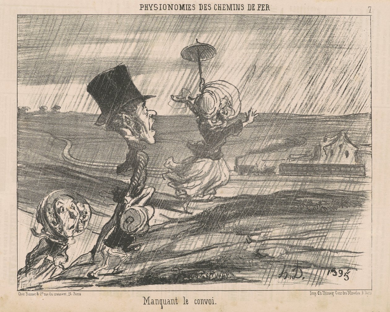 Savner konvoien av Honoré Daumier