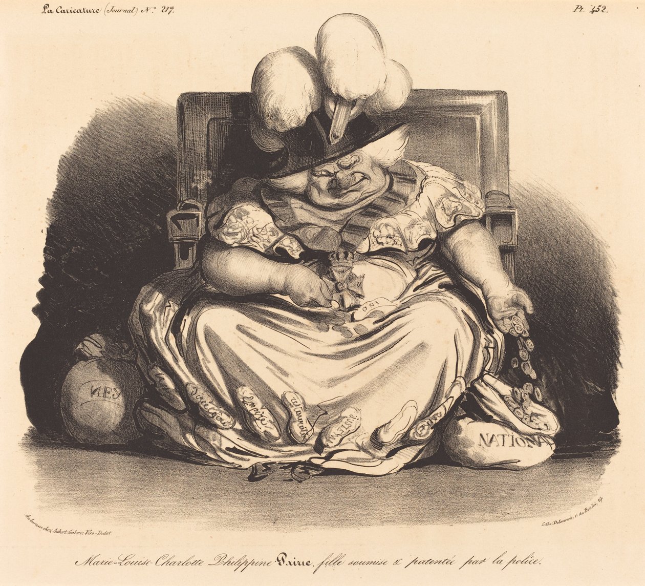 Marie-Louise-Charlotte-Philippinepairie av Honoré Daumier