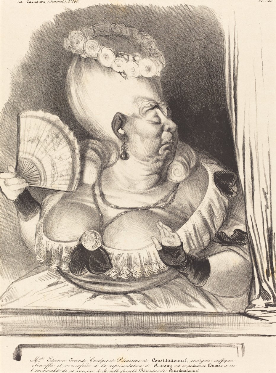 Fru Etienne-Goconde-Cunégonde-Bécassine av Honoré Daumier